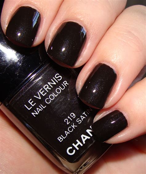 black satin chanel nail polish|Chanel vernis nail polish.